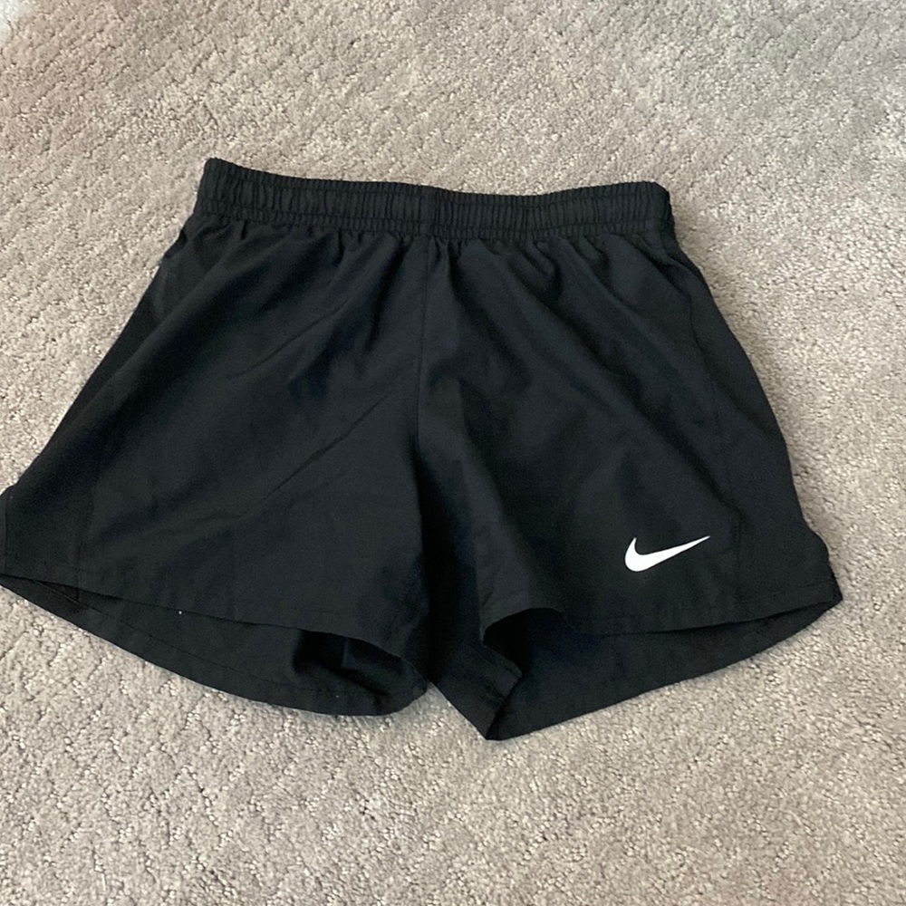 Black Nike workout shorts